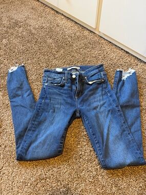 Joe's Jeans Skinny Distressed Blue Denim